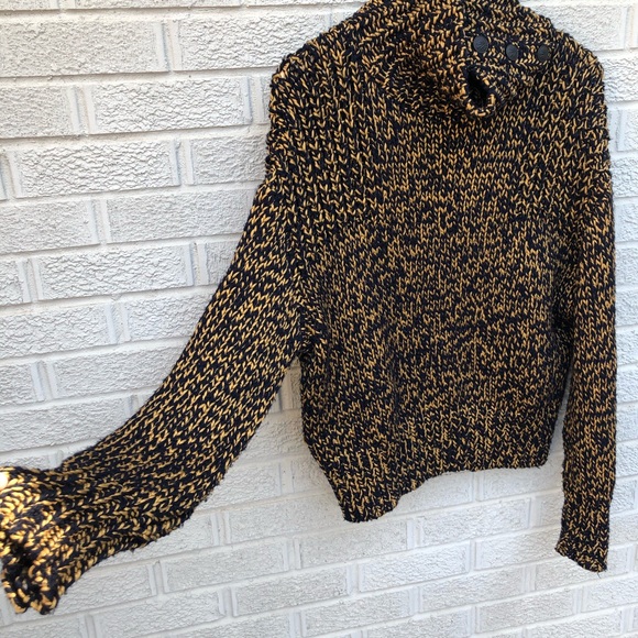 Rag & Bone Sandra Crop Melange Turtleneck Sweater - Picture 9 of 16